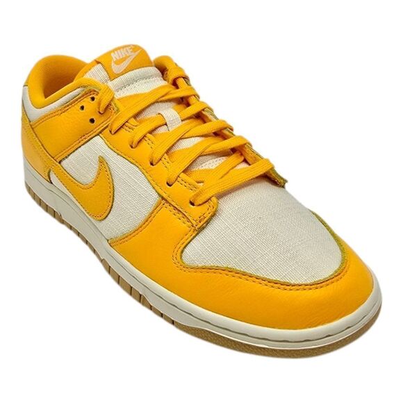 Nike Dunk Low Retro Premium Men's Size 10 Gold Leather Athletic Shoes HF4867 739 - Picture 3 of 9